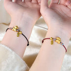 Fortune Jewel Year Of The Horse Fu Character Handwoven String Luck Connection Bracelet - Fortune Jewel