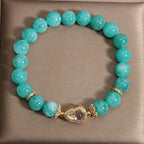 Fortune Jewel Gourd Design Amazonite Stone Healing Confidence Beads Bracelet - Fortune Jewel