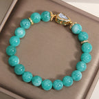 Fortune Jewel Gourd Design Amazonite Stone Healing Confidence Beads Bracelet - Fortune Jewel