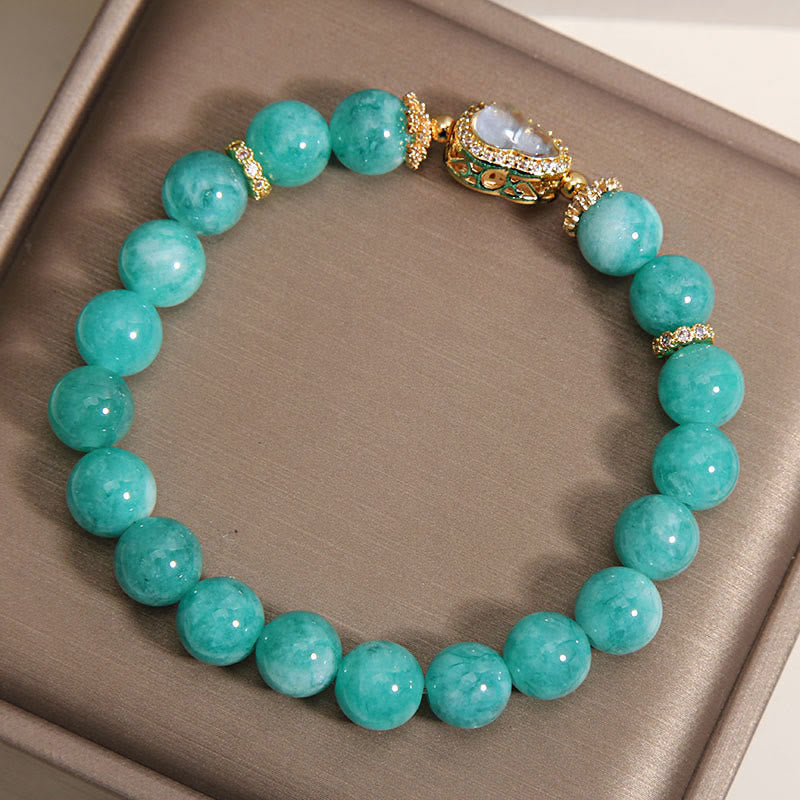 Fortune Jewel Gourd Design Amazonite Stone Healing Confidence Beads Bracelet - Fortune Jewel