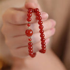 Fortune Jewel Double Wrap Red Agate Beaded Self-acceptance Confidence Bracelet - Fortune Jewel