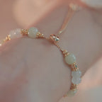 Fortune Jewel Butterfly Charm Hetian Jade Adjustable Chain Prosperity Bracelet - Fortune Jewel