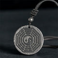 Fortune Jewel Authentic Shungite Stone Yin Yang Bagua Protection Necklace Pendant - Fortune Jewel
