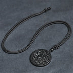Fortune Jewel Tai Chi Yin Yang Symbol Authentic Shungite Stone Inner Strength Necklace Pendant - Fortune Jewel