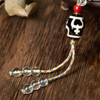 Fortune Jewel 108 Beads Liuli Crystal Dzi Bead Agate Blessings Tassel Mala - Fortune Jewel