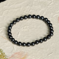 Fortune Jewel Round Authentic Shungite Stone Inner Strength Beaded Bracelet - Fortune Jewel