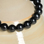 Fortune Jewel Round Authentic Shungite Stone Inner Strength Beaded Bracelet - Fortune Jewel