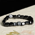 Fortune Jewel 8mm Natural Authentic Shungite Stone Protection Beaded Bracelet - Fortune Jewel