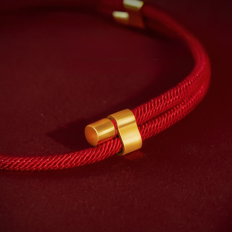 Fortune Jewel Red String Bead Protection Adjustable Cats Small Dogs Pet Collar - Fortune Jewel
