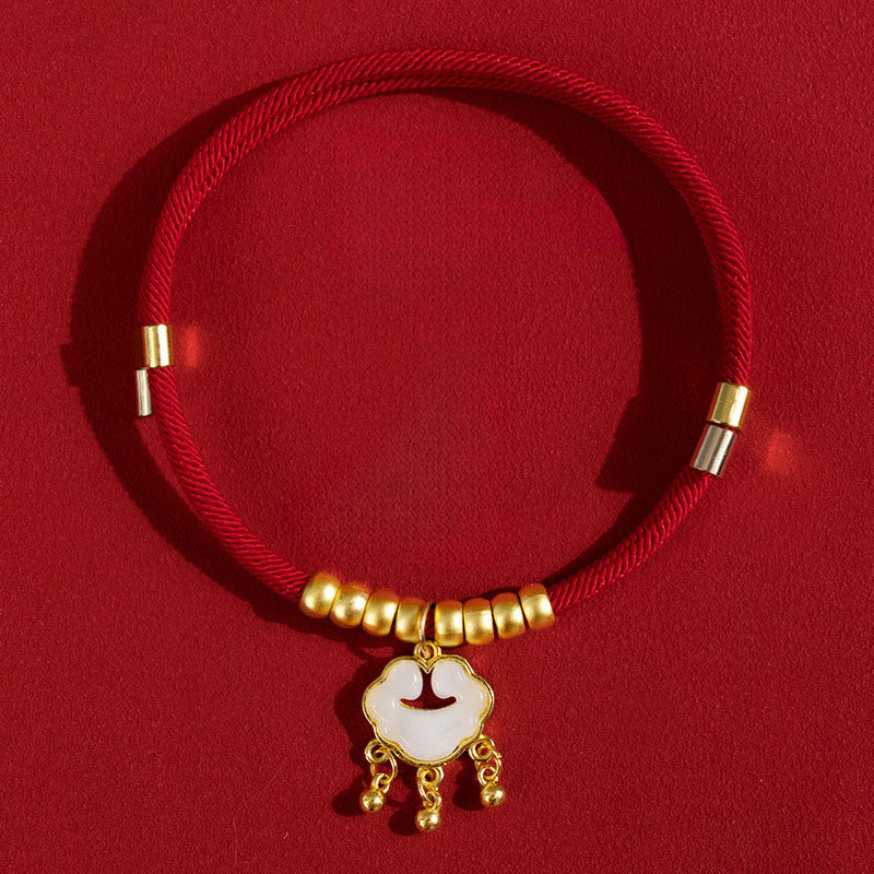 Fortune Jewel Red String Bead Protection Adjustable Cats Small Dogs Pet Collar - Fortune Jewel