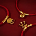 Fortune Jewel Red String Bead Protection Adjustable Cats Small Dogs Pet Collar - Fortune Jewel