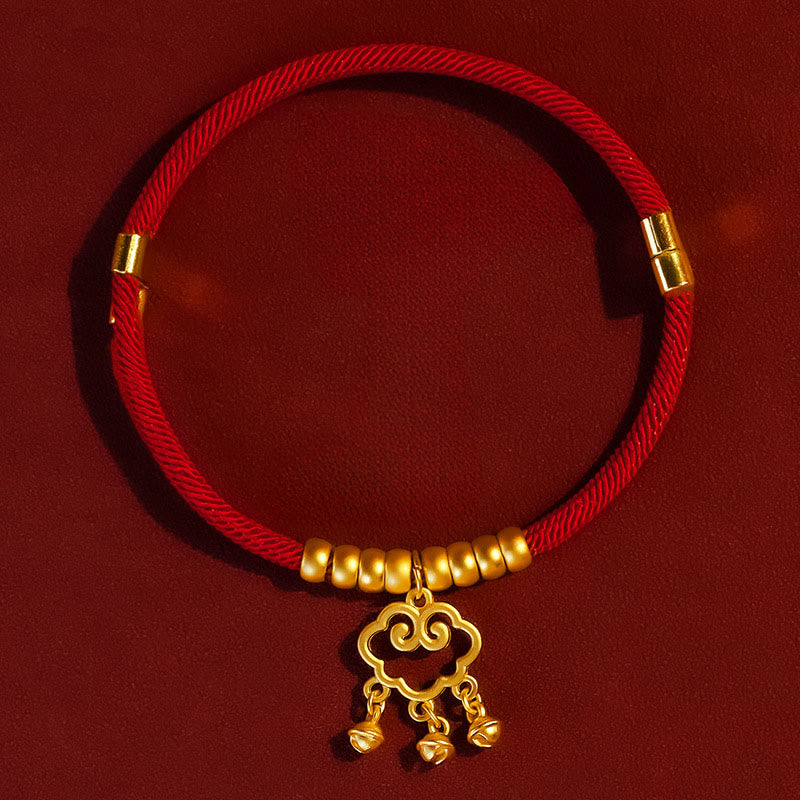 Fortune Jewel Red String Bead Protection Adjustable Cats Small Dogs Pet Collar - Fortune Jewel