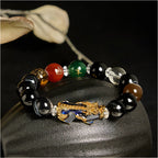 Fortune Jewel Sardonyx Beads Five Elements Change Color Pi Xiu Positive Bracelet - Fortune Jewel