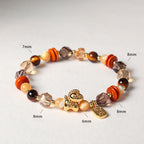 Fortune Jewel Tiger Eye Ice Obsidian Pearl Year Of The Horse Lucky Fortune Prosperity Bracelet - Fortune Jewel
