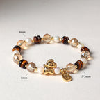 Fortune Jewel Tiger Eye Ice Obsidian Pearl Year Of The Horse Lucky Fortune Prosperity Bracelet - Fortune Jewel