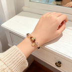 Fortune Jewel Tiger Eye Ice Obsidian Pearl Year Of The Horse Lucky Fortune Prosperity Bracelet - Fortune Jewel