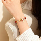 Fortune Jewel Tiger Eye Ice Obsidian Pearl Year Of The Horse Lucky Fortune Prosperity Bracelet - Fortune Jewel