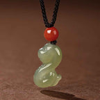 Fortune Jewel Chinese Zodiac Year Of The Horse Jade South Red Agate Prosperity Necklace Pendants