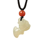 Fortune Jewel Chinese Zodiac Year Of The Horse Jade South Red Agate Prosperity Necklace Pendants