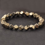 Fortune Jewel Irregular Beads Pyrite Protection Confidence Bracelet - Fortune Jewel