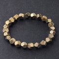 Fortune Jewel Irregular Beads Pyrite Protection Confidence Bracelet - Fortune Jewel