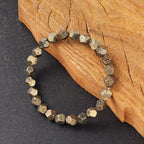 Fortune Jewel Irregular Beads Pyrite Protection Confidence Bracelet - Fortune Jewel