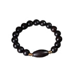 Fortune Jewel Ebony Beads With Sutra Scroll Blessing Protection Bracelet - Fortune Jewel