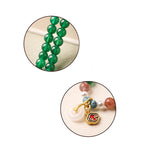 Fortune Jewel Peace Buckle Green Agate Power Support Tibet Mala - Fortune Jewel