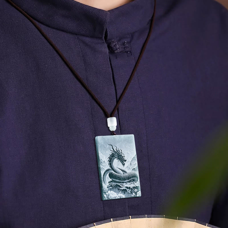 Fortune Jewel Year Of The Horse Chinese Zodiac Engraving Jade Abundance Necklace Pendants - Fortune Jewel
