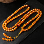 Fortune Jewel Tibetan Amber Round Bead Mala - Fortune Jewel