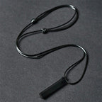 Fortune Jewel Black Obsidian Blue Sandstone Transformation Necklace Pendant - Fortune Jewel