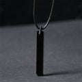 Fortune Jewel Black Obsidian Blue Sandstone Transformation Necklace Pendant - Fortune Jewel