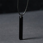 Fortune Jewel Black Obsidian Blue Sandstone Transformation Necklace Pendant - Fortune Jewel