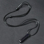 Fortune Jewel Black Obsidian Blue Sandstone Transformation Necklace Pendant - Fortune Jewel