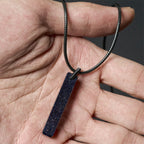 Fortune Jewel Black Obsidian Blue Sandstone Transformation Necklace Pendant - Fortune Jewel