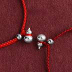 Fortune Jewel 925 Sterling Silver Gourd Lucky Fortune Charm String Connection Bracelet - Fortune Jewel