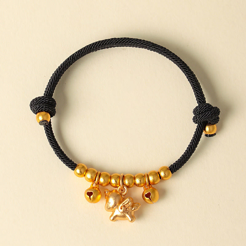 Fortune Jewel Year Of The Horse Multiple Horse Styles Rope Luck Strength Adjustable Bracelet - Fortune Jewel