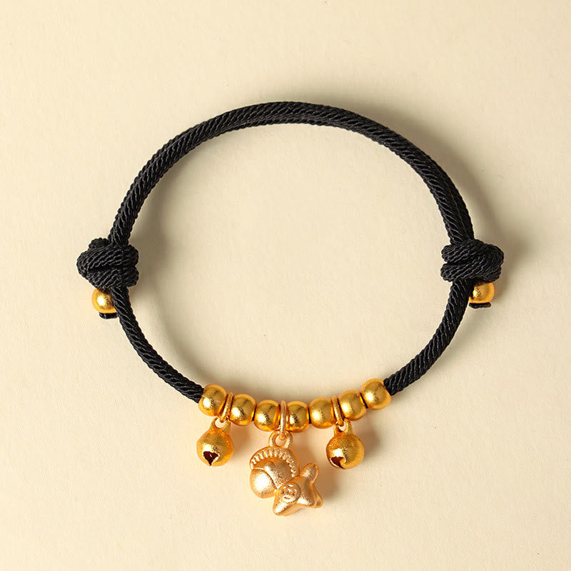 Fortune Jewel Year Of The Horse Multiple Horse Styles Rope Luck Strength Adjustable Bracelet - Fortune Jewel