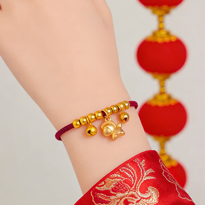 Fortune Jewel Year Of The Horse Multiple Horse Styles Rope Luck Strength Adjustable Bracelet - Fortune Jewel