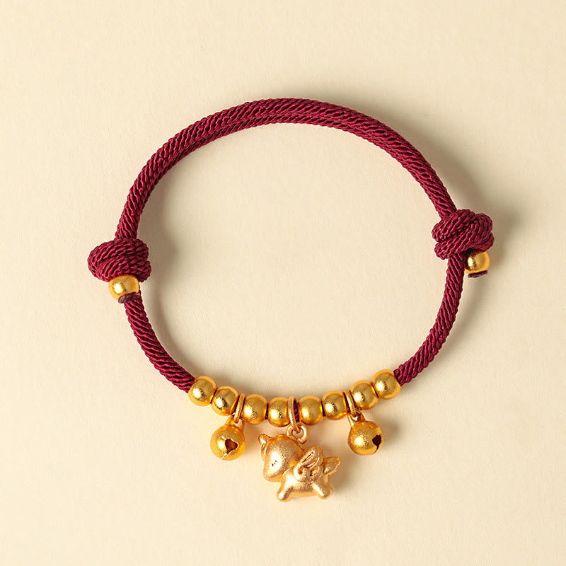 Fortune Jewel Year Of The Horse Multiple Horse Styles Rope Luck Strength Adjustable Bracelet - Fortune Jewel