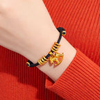 Fortune Jewel Year Of The Horse Simple Horse Circle Charm Rope Faith Bracelet - Fortune Jewel