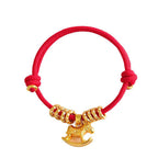 Fortune Jewel Year Of The Horse Simple Horse Circle Charm Rope Faith Bracelet - Fortune Jewel