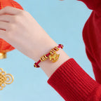 Fortune Jewel Year Of The Horse Simple Horse Circle Charm Rope Faith Bracelet - Fortune Jewel
