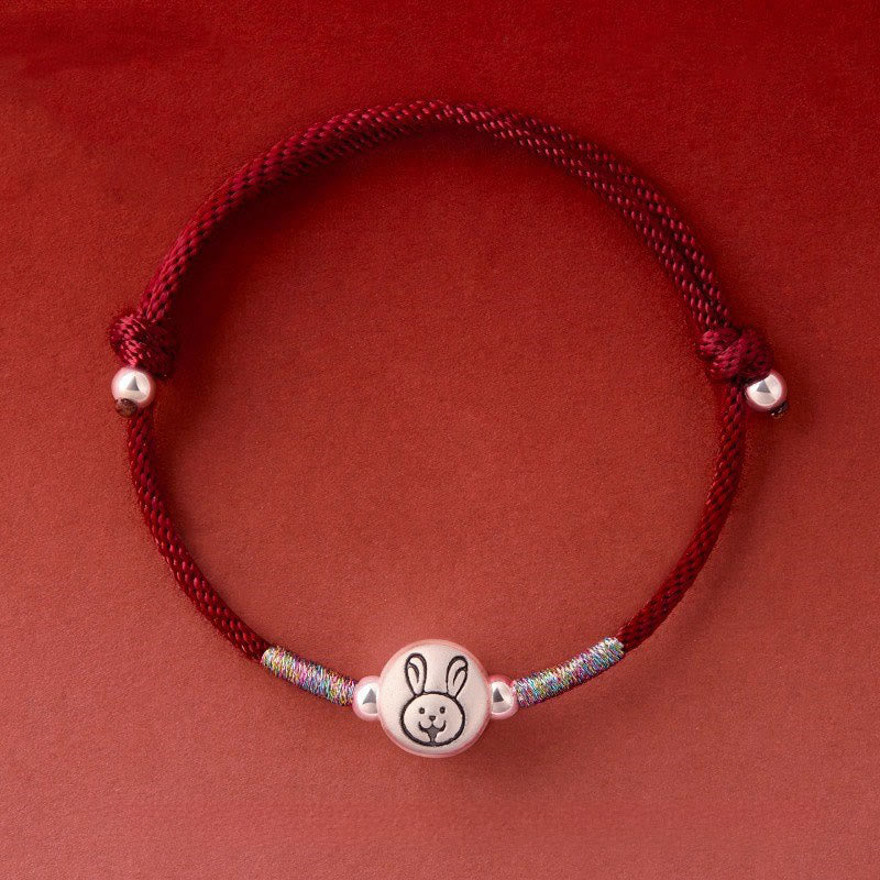Fortune Jewel Year of the Horse 999 Sterling Silver Red String Luck Bracelet - Fortune Jewel