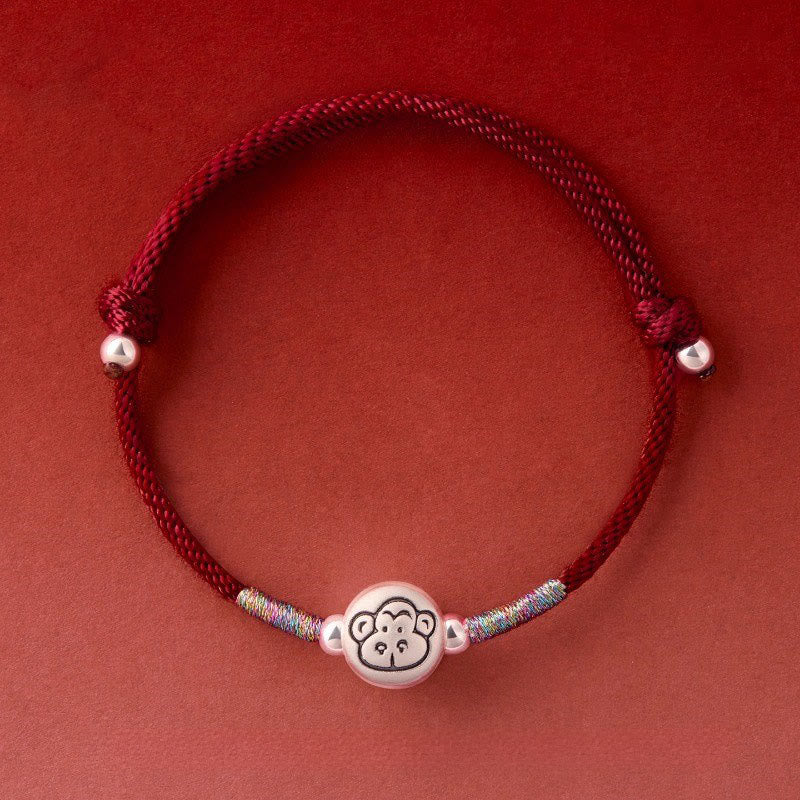 Fortune Jewel Year of the Horse 999 Sterling Silver Red String Luck Bracelet - Fortune Jewel