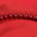 Buddha Stones Year Of The Horse Red Agate 999 Sterling Silver Cinnabar Calm Bracelet - Fortune Jewel