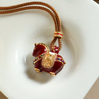 Fortune Jewel Year Of The Horse Copper Balance Necklace Pendants - Fortune Jewel