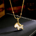 Fortune Jewel Year Of The Horse Copper Luck Necklace Pendants - Fortune Jewel