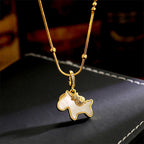 Fortune Jewel Year Of The Horse Copper Luck Necklace Pendants - Fortune Jewel