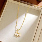 Fortune Jewel Year Of The Horse Copper Luck Necklace Pendants - Fortune Jewel